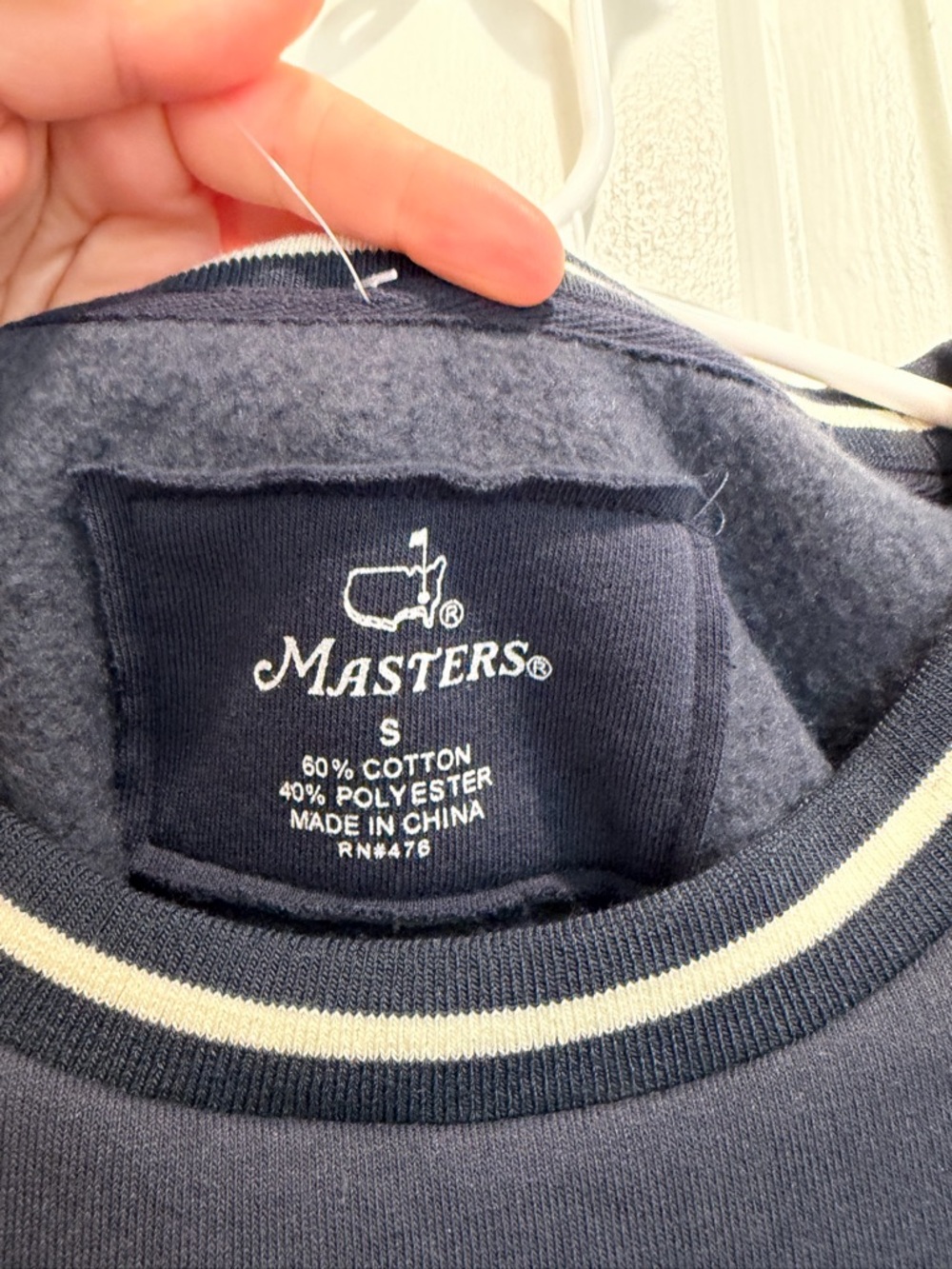 2026 Masters Tournament Embroidered Sweatshirt Navy Size S - Picture 3 of 4